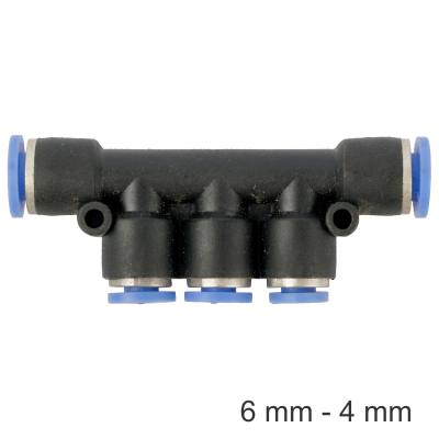 PU HOSE FITTING MANIFOLD 6MM-4MM — image 1
