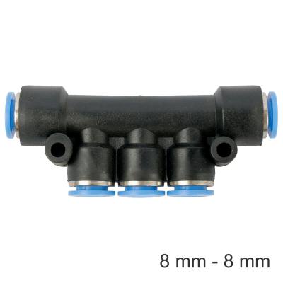 PU HOSE FITTING MANIFOLD 8MM-8MM — image 1