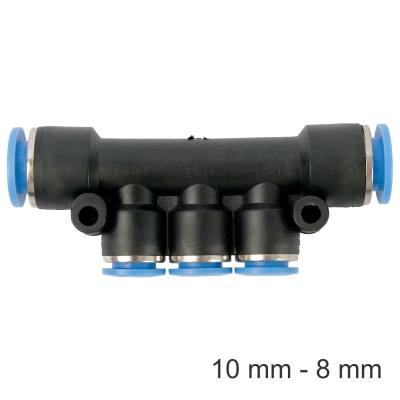 PU HOSE FITTING MANIFOLD 10MM-8MM — image 1