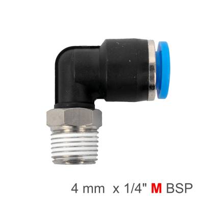 ELBOW 4MM-1/4 M PU HOSE FITTING — image 1