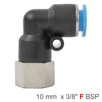 PU HOSE FITTING ELBOW 10MM-3/8 F — image 1