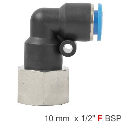 PU HOSE FITTING ELBOW 10MM-1/2 F — image 1