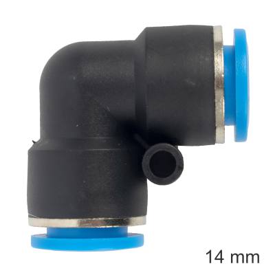 PU HOSE FITTING ELBOW 14MM — image 1