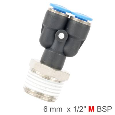 PU HOSE FITTING Y JOINT 6MM-1/2 M — image 1