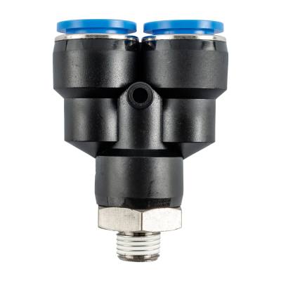 PU HOSE FITTING Y JOINT 16MM - 1/4'M — image 1
