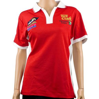 VERMONT LADIES GOLF SHIRT RED SMALL — image 1