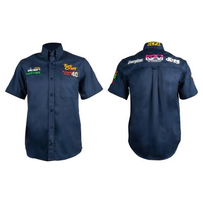 VERMONT MENS COTTON SHIRT NAVY BLUE 4XL — image 1