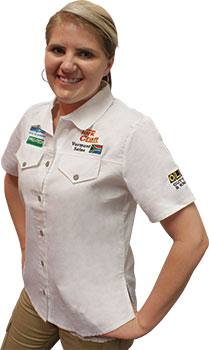 VERMONT LADIES COTTON SHIRT WHITE 2XL — image 1