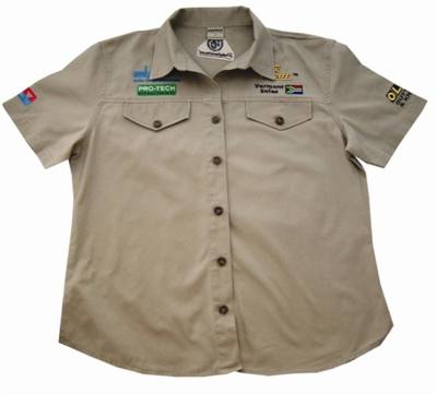 VERMONT LADIES COTTON SHIRT STONE SMALL — image 1