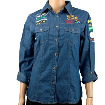 VERMONT LADIES LONG SLEEVED DENIM SHIRT 2XL — image 1