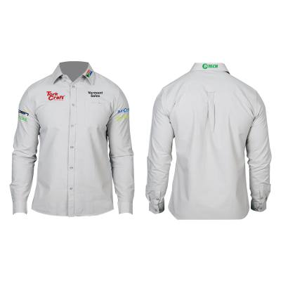 VERMONT LADIES COTTON LONG SLEEVE SHIRT GREY X-LARGE — image 1