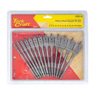 SPADE BIT SET 13PCE DOUBLE BLISTER — image 1
