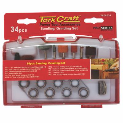 SANDING & GRINDING SET 34 PCE MINI — image 1