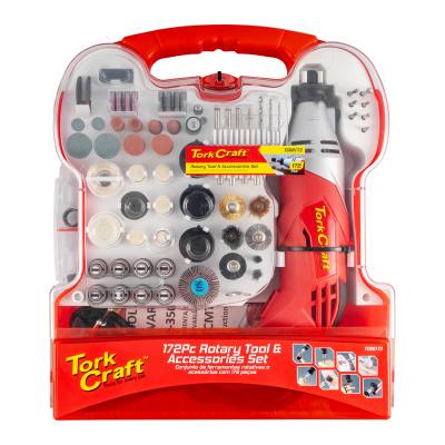 MINI ROTARY TOOL 170W AND ACCESSORY KIT 172 PC IN PLASTIC CASE — image 1