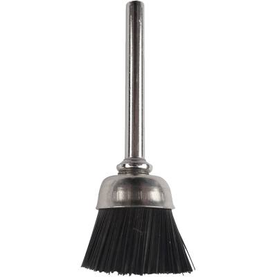 MINI NYLON BRISTLE BRUSH 12.7MM CUP 3.2MM SHANK — image 1