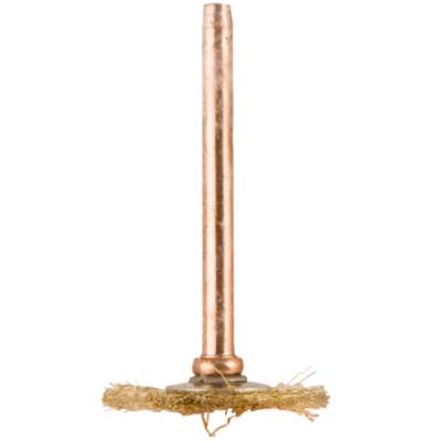 MINI BRASS BRUSH 19.1MM WHEEL 3.2MM SHANK — image 1