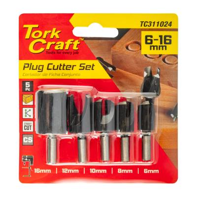 5PCE PLUG CUTTER SET 6-8-10-12-16MM — image 1
