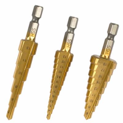 STEP DRILL SET 3PCE IN BLISTER — image 1