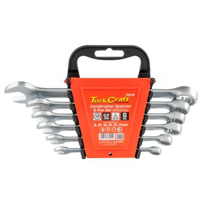 6PCS COMBINATION SPANNER SET 8-10-12-13-14-17MM — image 1