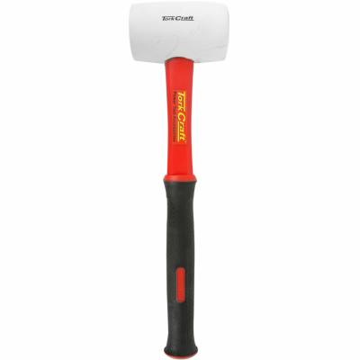 HAMMER RUBBER MALLET 450G (16OZ) FIBREGLASS HANDLE WHITE NON-MARKING — image 1