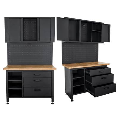 WALL MOUNT METAL STORAGE UNIT 2000X1200MM CUPBOARD/PEG BOARD/WORK BENC — image 1