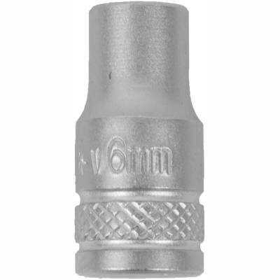 SOCKET 6MM 1/4' DRIVE CRV 12 POINT — image 1