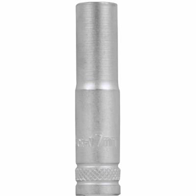 SOCKET 7MM 1/4' DR DEEP SOCKET CRV 12 POINT — image 1