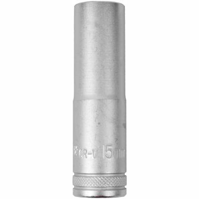 SOCKET 15MM 1/2' DR DEEP SOCKET CRV 12 POINT — image 1