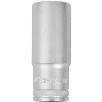 SOCKET 24MM 1/2' DR DEEP SOCKET CRV 12 POINT — image 1