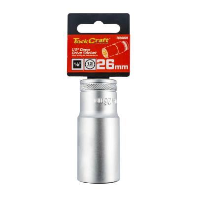 SOCKET 26MM 1/2' DR DEEP SOCKET CRV 12 POINT — image 1