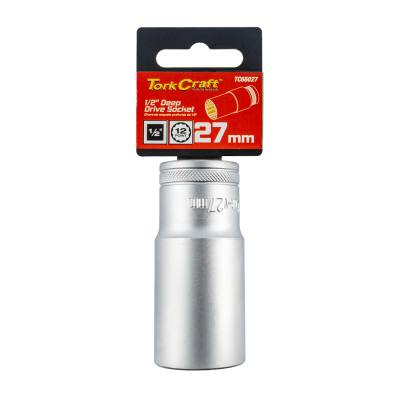 SOCKET 27MM 1/2' DR DEEP SOCKET CRV 12 POINT — image 1