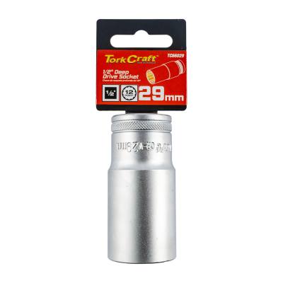 SOCKET 29MM 1/2' DR DEEP SOCKET CRV 12 POINT — image 1