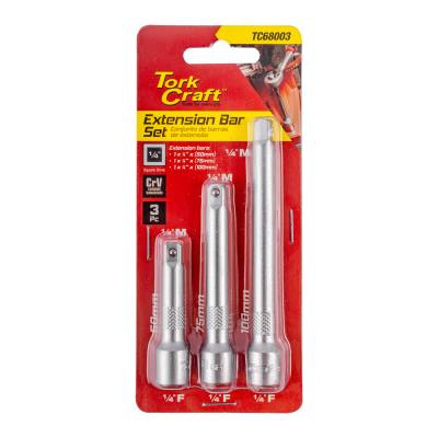 EXTENTION BAR 3PC SET 1/4' 50/75/100MM — image 1