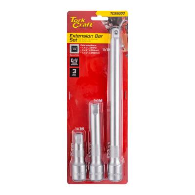 EXTENTION BAR 3PC SET 1/2' 75 125 250MM SOCKET — image 1
