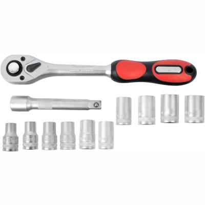 SOCKET & RATCHET SET 12PC 10-22MM 1/2' DRIVE 12 CRV 12 POINT — image 1