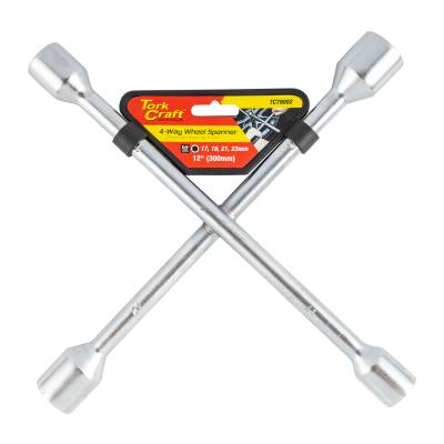 WHEEL SPANNER 4 WAY 17/19/21/23MM 12' (300MM) — image 1