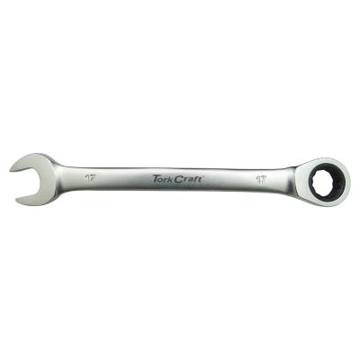 COMBINATION RATCHET WRENCH 17MM FIXED HEAD SPANNER — image 1