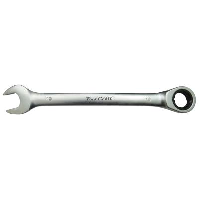 COMBINATION RATCHET WRENCH 19MM FIXED HEAD SPANNER — image 1