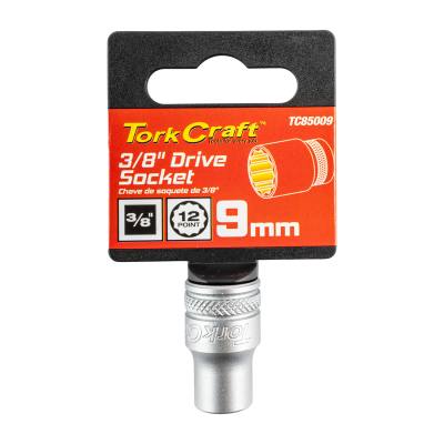 SOCKET 3/8'DR 9MM 12PT CRV — image 1