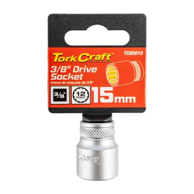 SOCKET 3/8'DR 15MM 12PT CRV — image 1