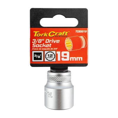SOCKET 3/8'DR 19MM 12PT CRV — image 1