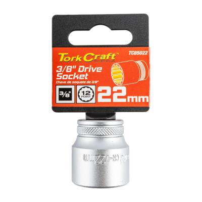SOCKET 3/8'DR 22MM 12PT CRV — image 1