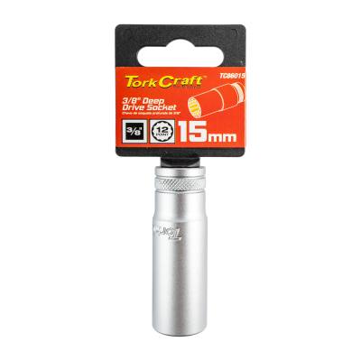 DEEP SOCKET 3/8'DR 15MM 12PT CRV — image 1