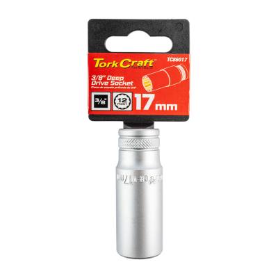 DEEP SOCKET 3/8'DR 17MM 12PT CRV — image 1