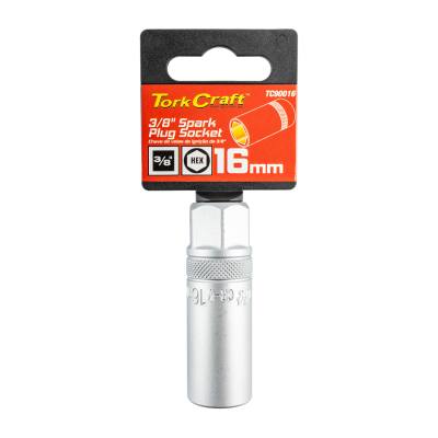 SPARK PLUG SOCKET 16MM X 65MM X 3/8'DR CRV — image 1