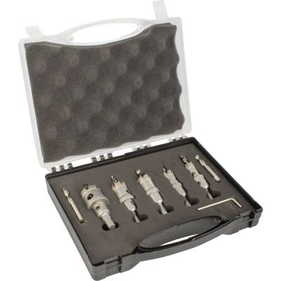 HOLE SAW SET TCT 5PC 16,20,22,25.32MM FOR METAL C/W CARRY CASE — image 1