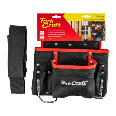 TOOL POUCH NYLON WITH BELT 8 POCKET + LOOPS — image 1