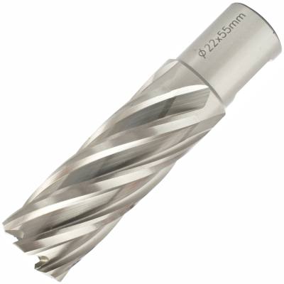 ANNULAR HOLE CUTTER HSS 22 X 55MM WELD SHANK 19.05MM — image 1