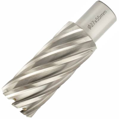 ANNULAR HOLE CUTTER HSS 27 X 55MM WELD SHANK 19.05MM — image 1