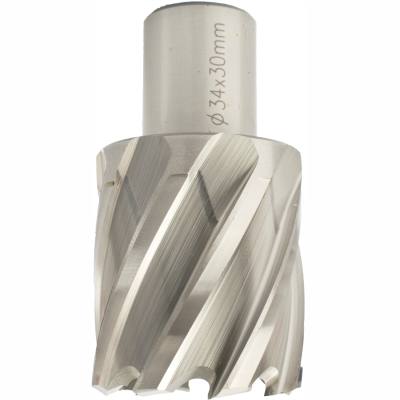 ANNULAR HOLE CUTTER HSS 34 X 30MM WELD SHANK 19.05MM — image 1